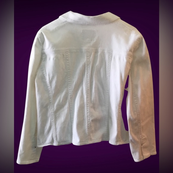 David Brooks Women's White Denim Jacket - Picture 2 of 7